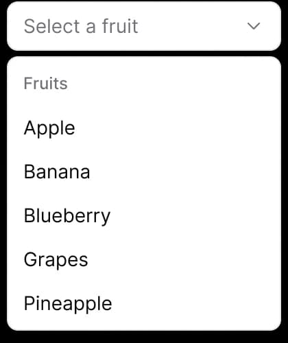 Clean interface design